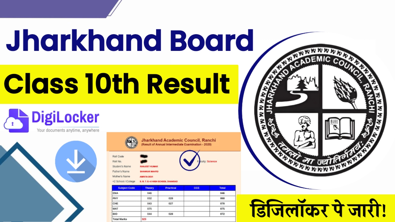 Jharkhand Board 10th Result 2025