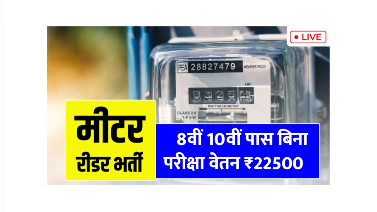 Meter Reader Job 2025